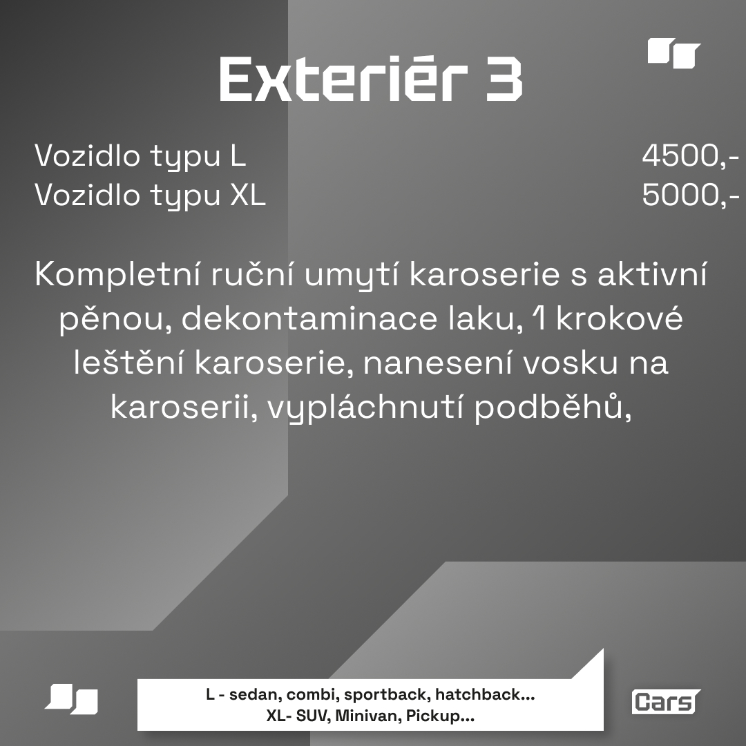 Ceník exteriér 3