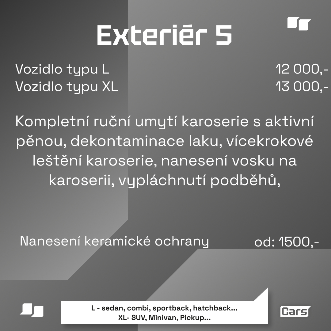 Ceník exteriér 5