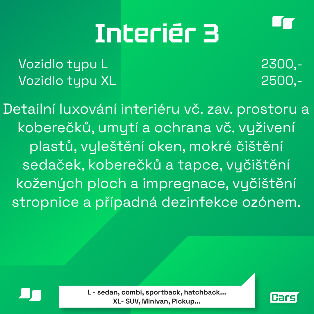 Ceník interiér 3
